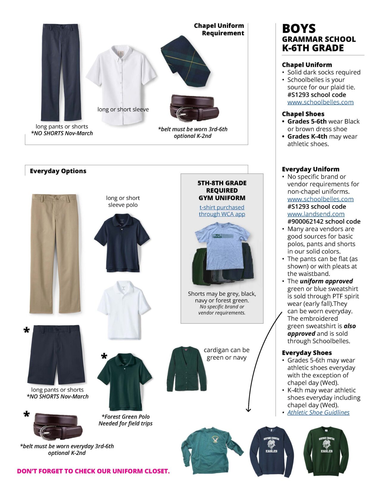 uniforms | Westside Christian Academy